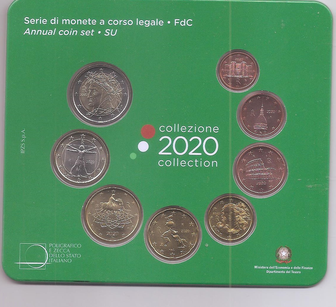 ITALIA DEL AÑO 2020 EUROSET FDC